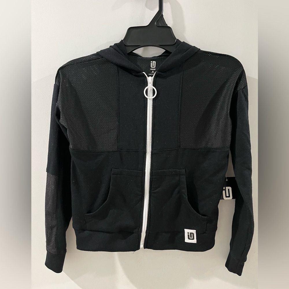 Ideology Black Zip-Up Hoodie, girl’s size small, new! - Picture 6 of 6